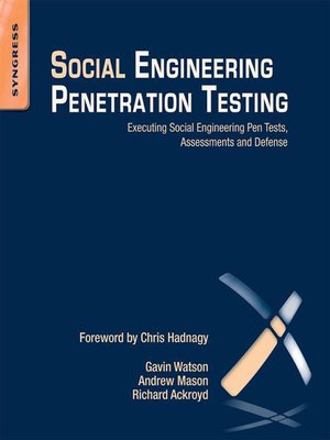 cover image of Social Engineering Penetration Testing